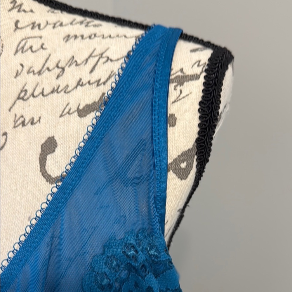 EUC Victoria’s Secret Elegant Blue Lace Underwire Bra - 40D​ - Picture 3 of 9
